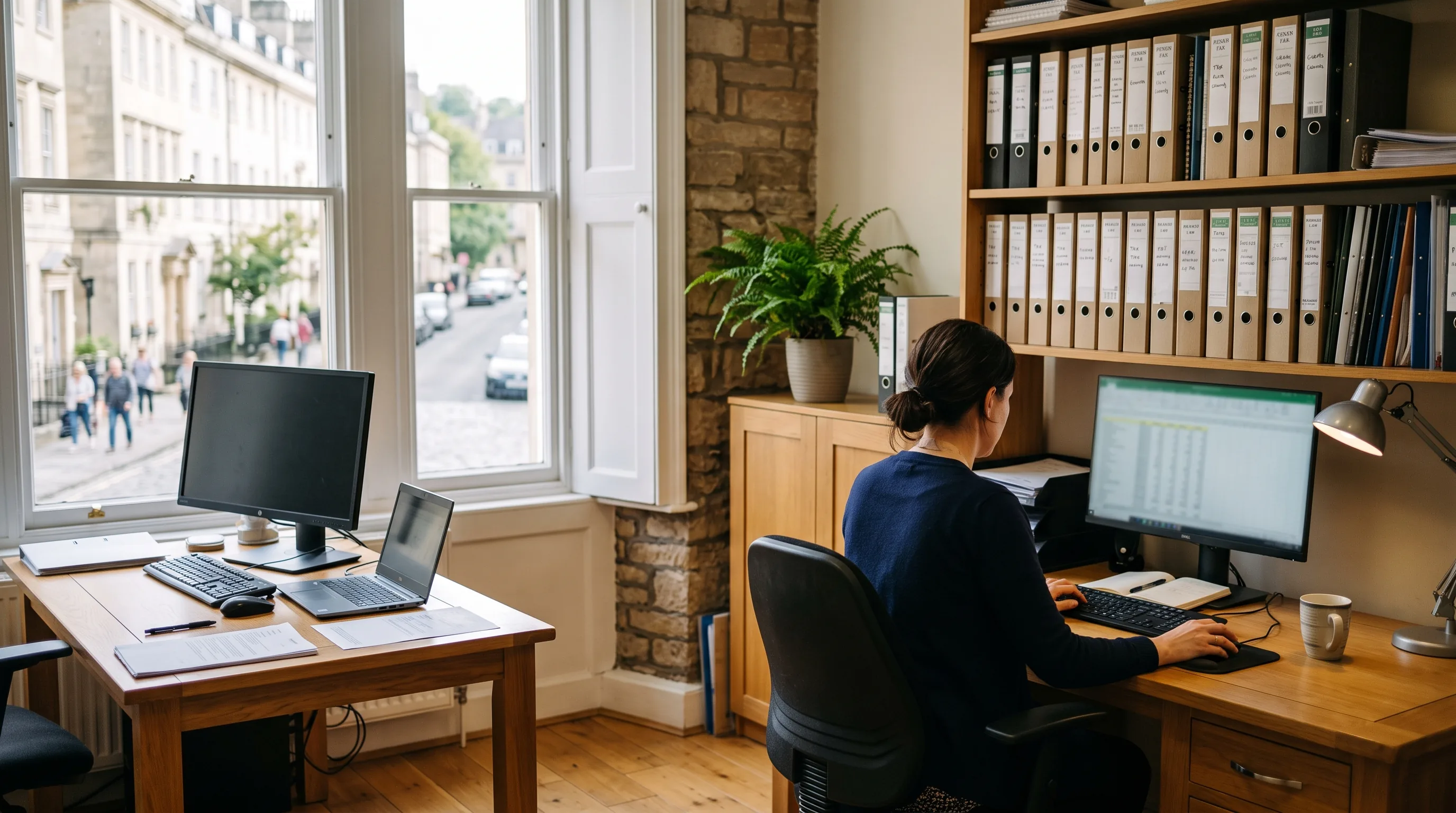 A bright modern accountancy office