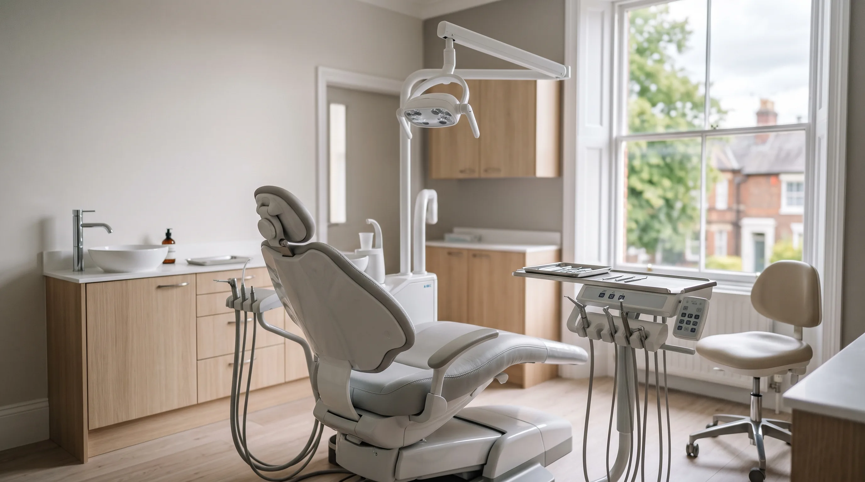 A bright, clean dental surgery