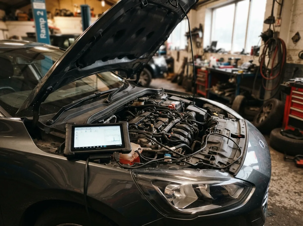 Diagnostics running with the bonnet up