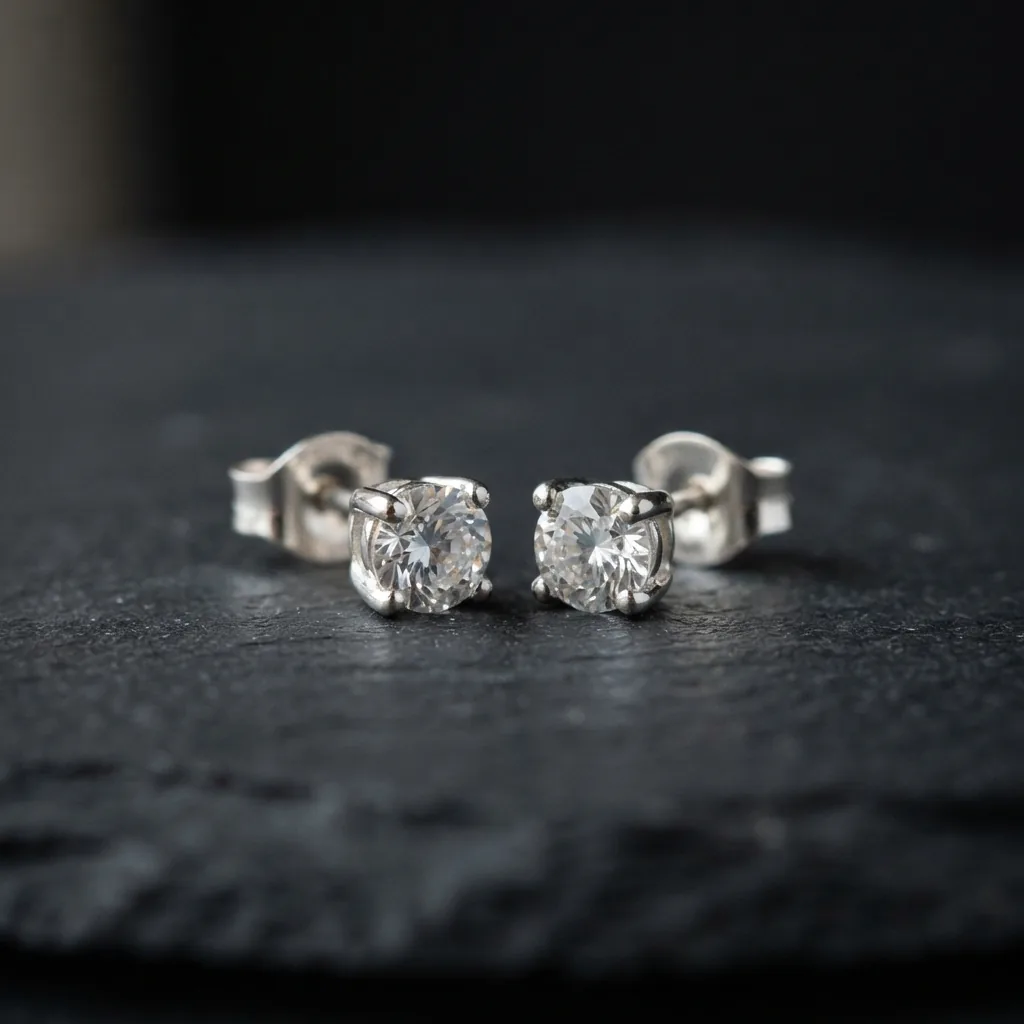 The Gemini earrings in sterling silver