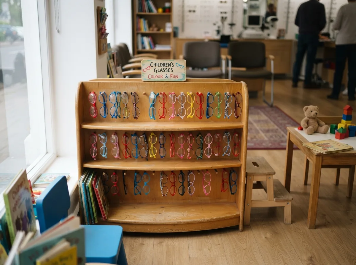 The children’s corner, with coloured frames