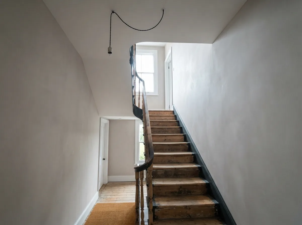 A finished skimmed living room, empty and ready for decorating
