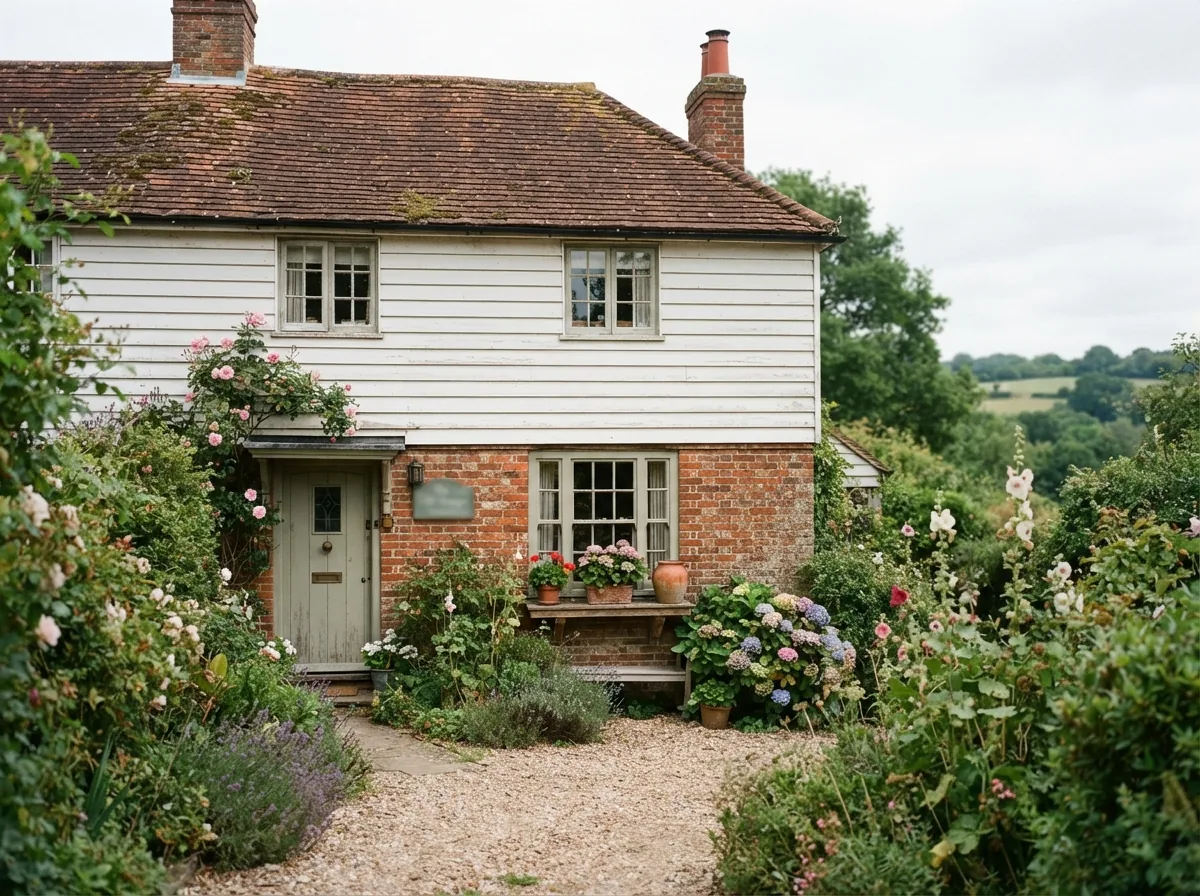 Timber windows in a weatherboarded cottage